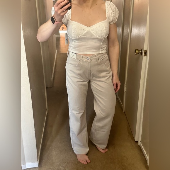 BILLABONG Last Kiss Eyelet Cotton Crop Top NWT - Picture 7 of 15